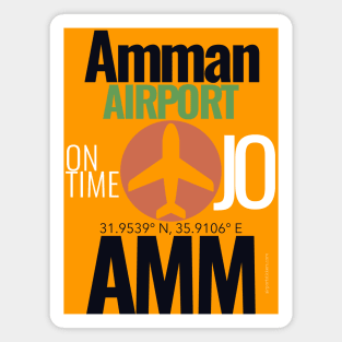 AMM airport code green dot Magnet